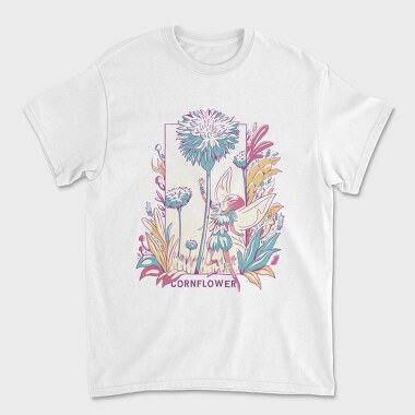 Winged Fairy With Flowers Fairy Core, Tricou Barbati (Unisex)