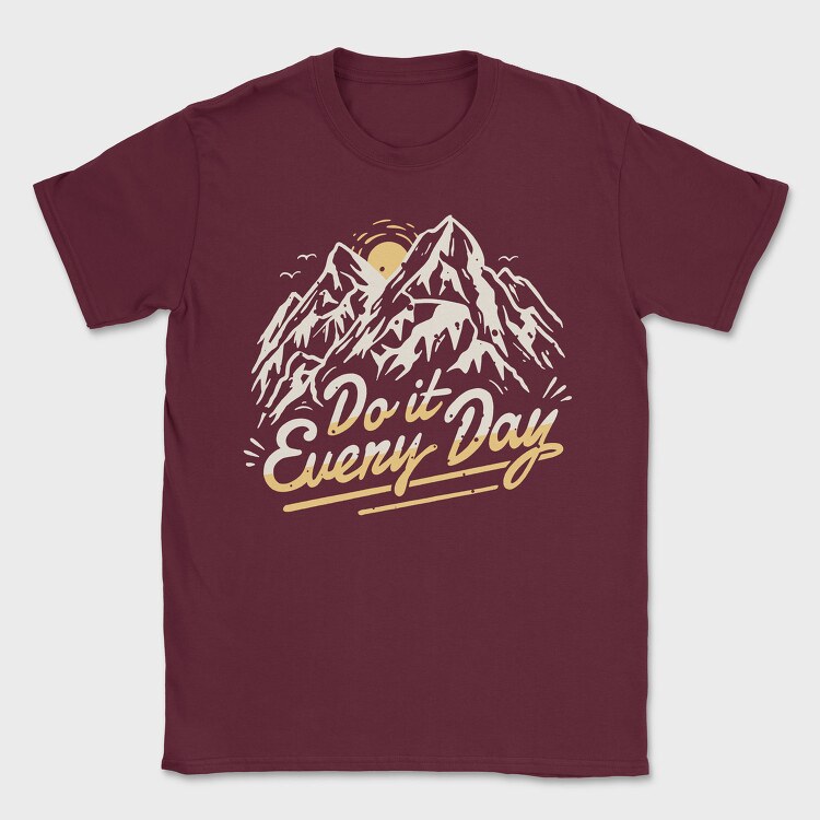 Mountain Quote, Tricou Barbati (Unisex)