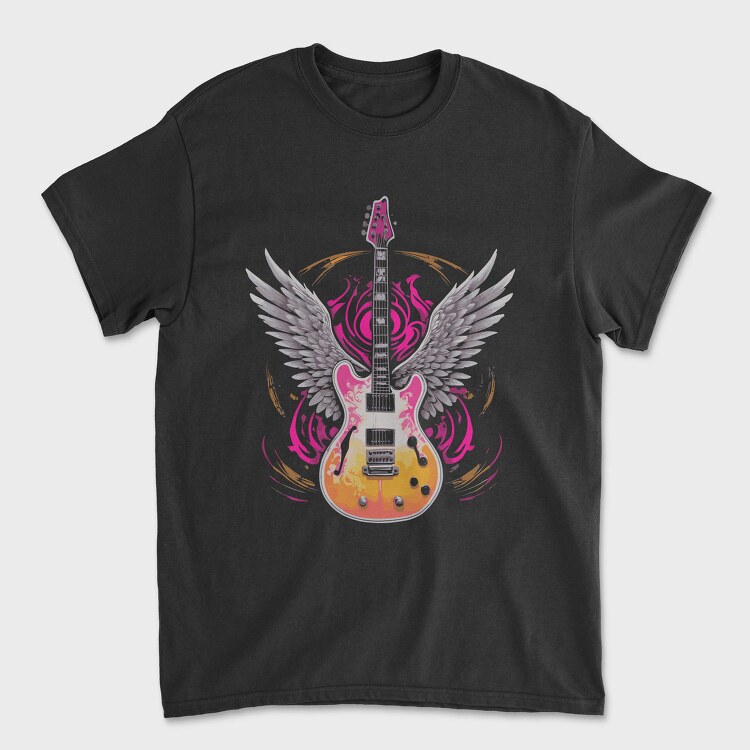 Winged Guitar Rock, Tricou Barbati (Unisex)
