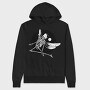 Winged Skeleton Grunge Fly, Hanorac Oversize Barbati (Unisex)