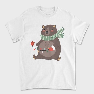 Winter Bear Lights, Tricou Barbati (Unisex)