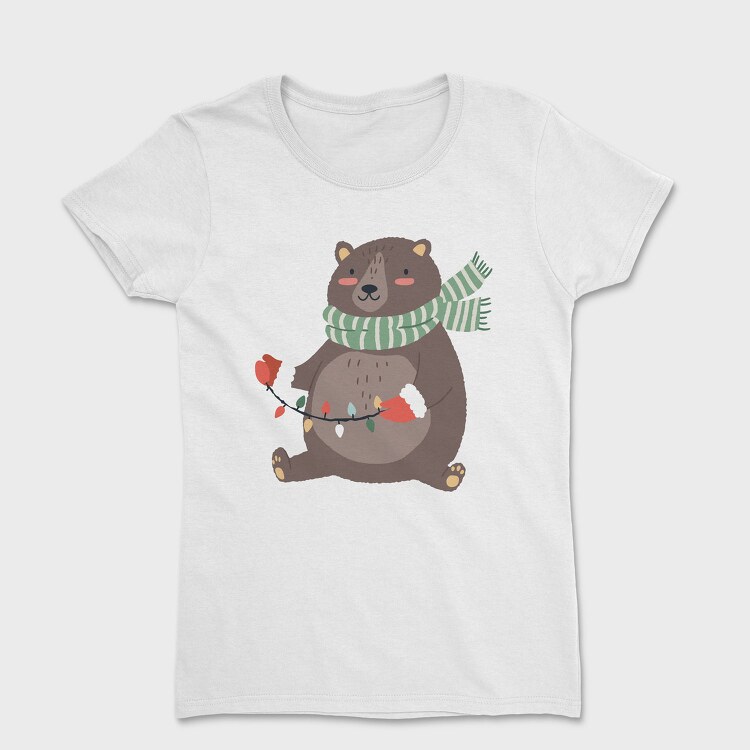 Winter Bear Lights, Tricou Femei