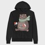 Winter Bear Lights, Hanorac Oversize Barbati (Unisex)