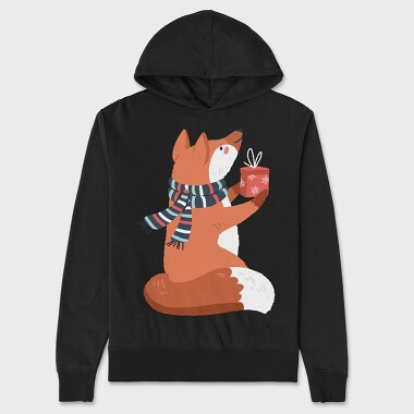 Winter Fox Mug, Hanorac Oversize Barbati (Unisex)