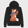 Winter Fox Mug, Hanorac Oversize Barbati (Unisex)