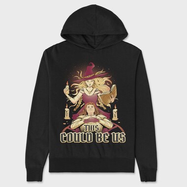 Witch Couple Ritual, Hanorac Oversize Barbati (Unisex)