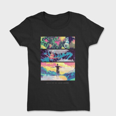People Flying Psychodelic Lucid, Tricou Femei
