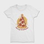 Pepperoni Pizza In Christmas Merry Crustmas, Tricou Femei