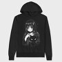 Scary Anime Girl, Hanorac Oversize Barbati (Unisex)