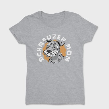 Schnauzer Dog Portrait, Tricou Femei