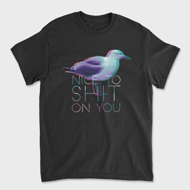 Seagull Bird Animal Funny, Tricou Barbati (Unisex)