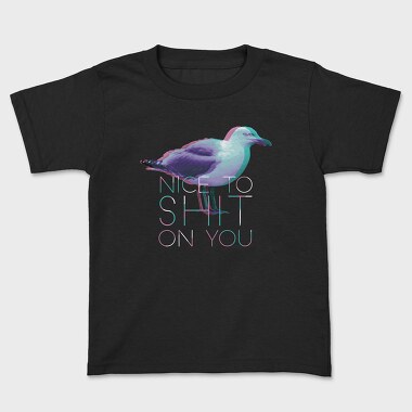 Seagull Bird Animal Funny, Tricou Copii