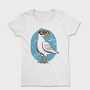 Seagull With Eyeglasses Character, Tricou Femei