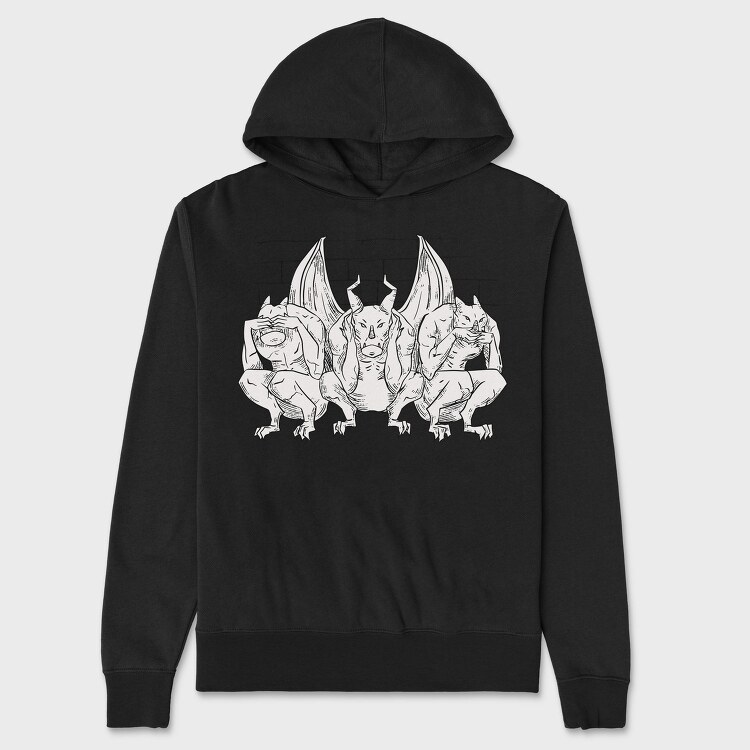 See No Evil Gargoyles, Hanorac Oversize Barbati (Unisex)