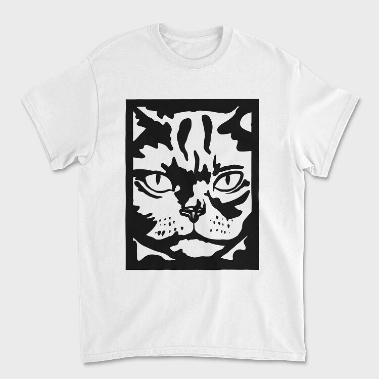 Serious Cat Cat Obey, Tricou Barbati (Unisex)