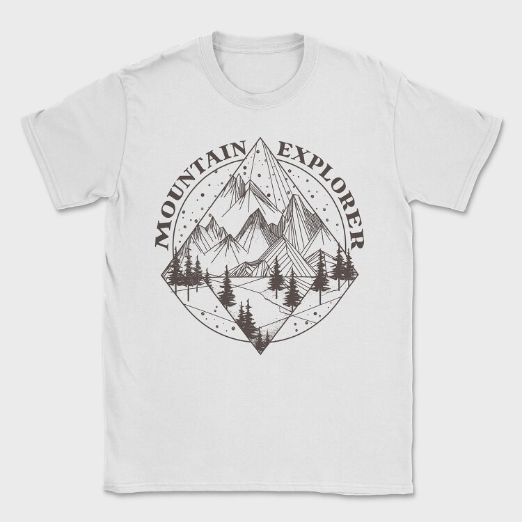 Mountain Explorer Lines, Tricou Barbati (Unisex)