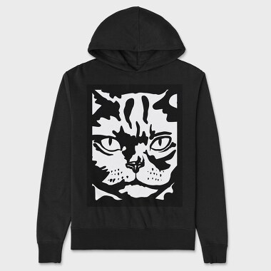 Serious Cat Cat Obey, Hanorac Oversize Barbati (Unisex)