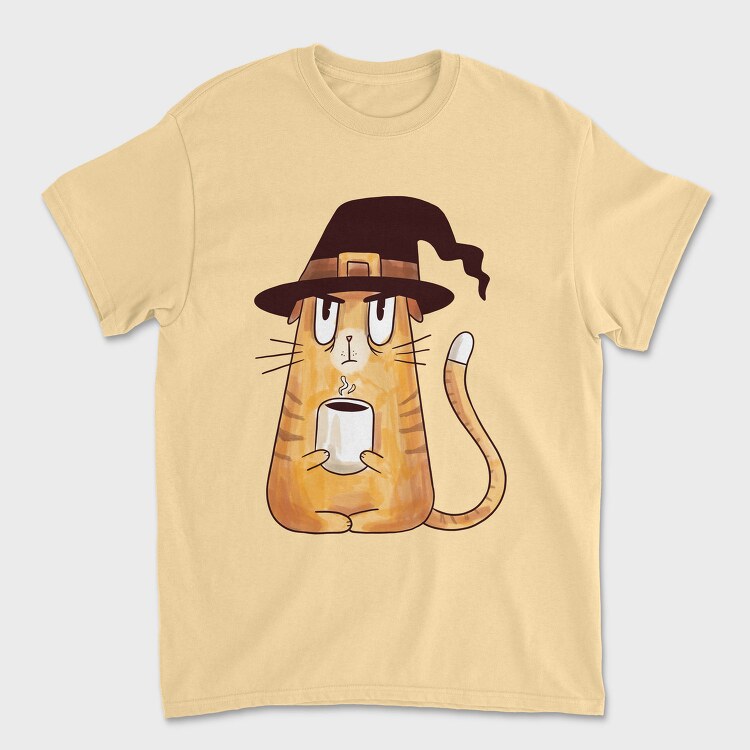 Serious Witch Grumpy Cat, Tricou Barbati (Unisex)