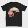 Mountain Climbing Retro Sunset, Tricou Barbati (Unisex)