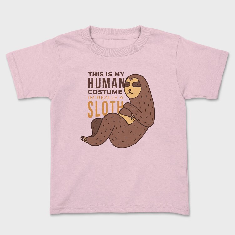 Human Sloth Quote Im A Sloth, Tricou Copii