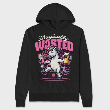 Magically Wasted Unicorn, Hanorac Oversize Barbati (Unisex)
