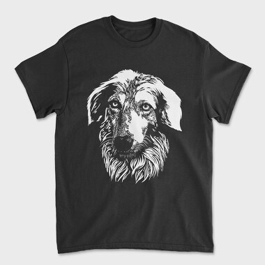 Majestic Dog Portrait Borzoi, Tricou Barbati (Unisex)
