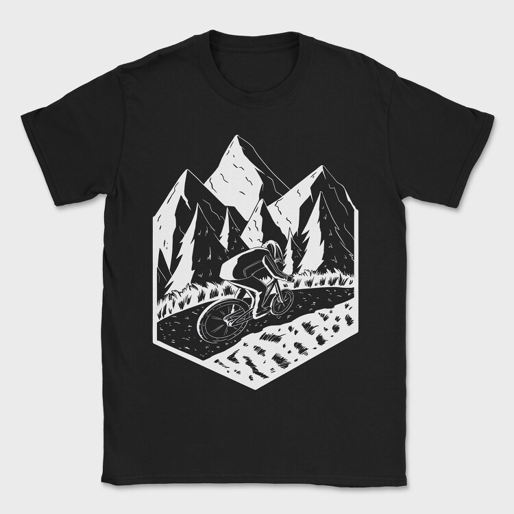 Mountain Biker, Tricou Barbati (Unisex)
