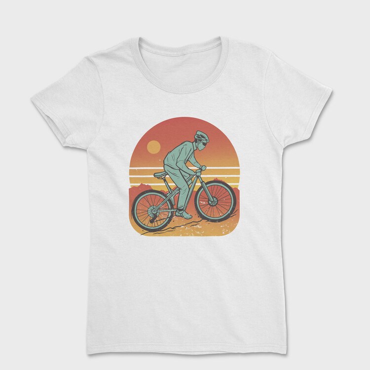 Man In Mountain Bike, Tricou Femei
