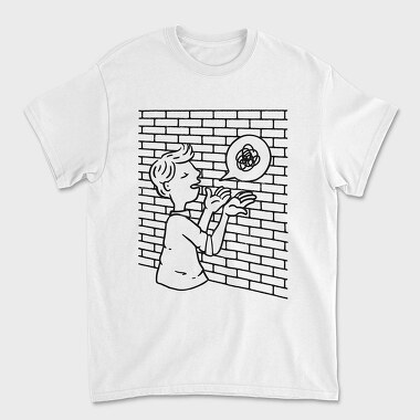 Man Talking To Wall, Tricou Barbati (Unisex)