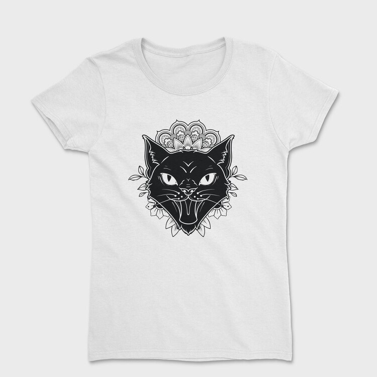 Mandala Cat Tattoo, Tricou Femei