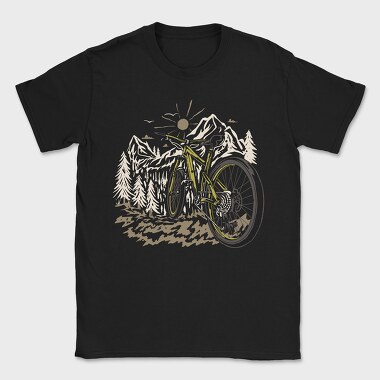 Mountain Bike, Tricou Barbati (Unisex)