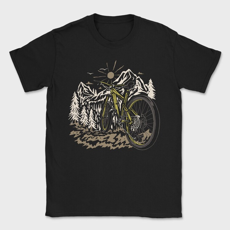 Mountain Bike, Tricou Barbati (Unisex)