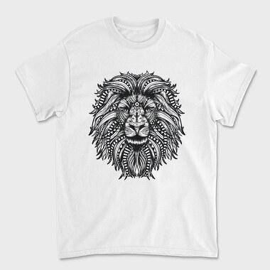 Mandala Lion Leon 001, Tricou Barbati (Unisex)