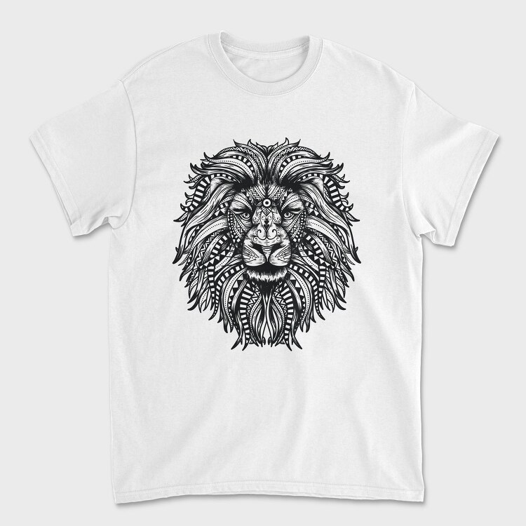 Mandala Lion Leon 001, Tricou Barbati (Unisex)