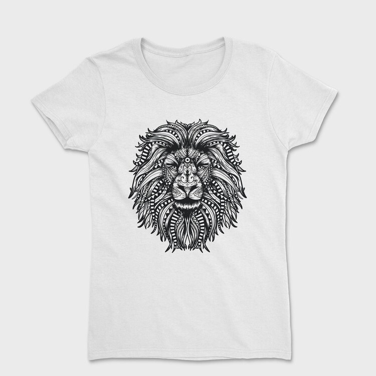 Mandala Lion Leon 001, Tricou Femei