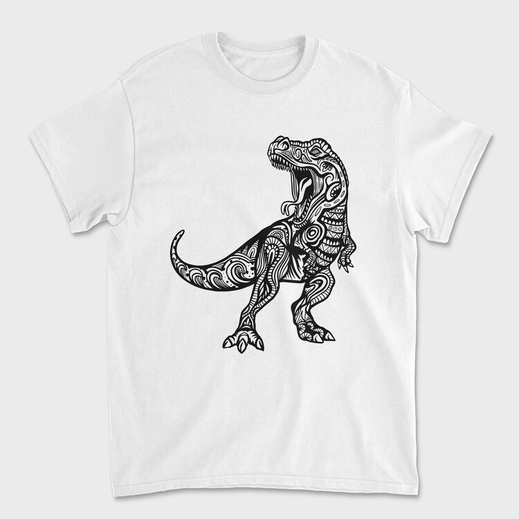 Mandala T Rex, Tricou Barbati (Unisex)