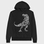 Mandala T Rex, Hanorac Oversize Barbati (Unisex)