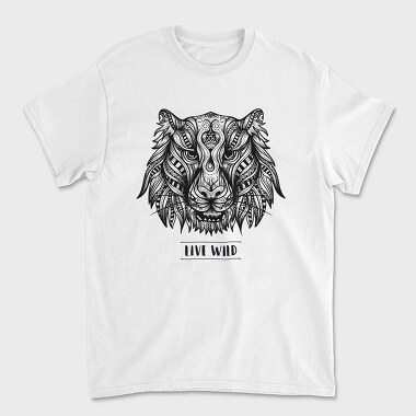Mandala Tiger 001, Tricou Barbati (Unisex)