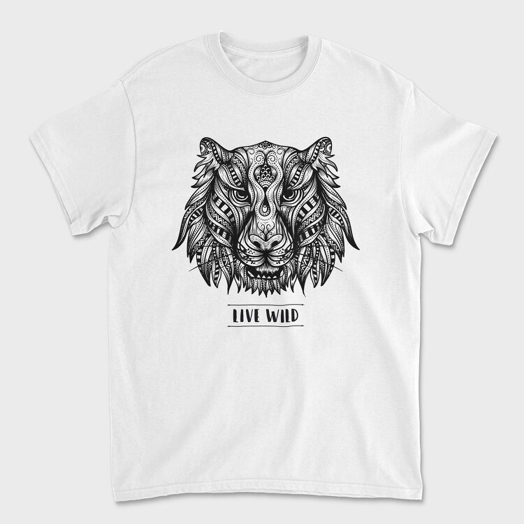 Mandala Tiger 001, Tricou Barbati (Unisex)