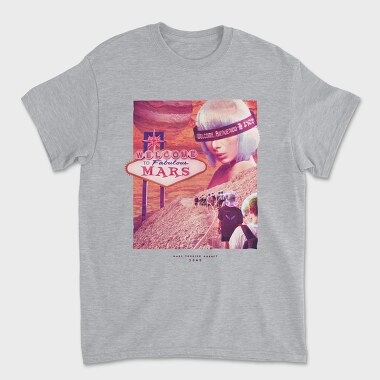 Mars Planet Psychedelic, Tricou Barbati (Unisex)