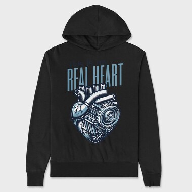 Mechanical Heart Anatomy Real Heart, Hanorac Oversize Barbati (Unisex)