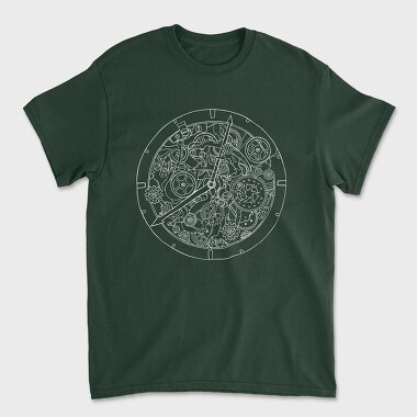 Mechanical Watch Line Art, Tricou Barbati (Unisex)