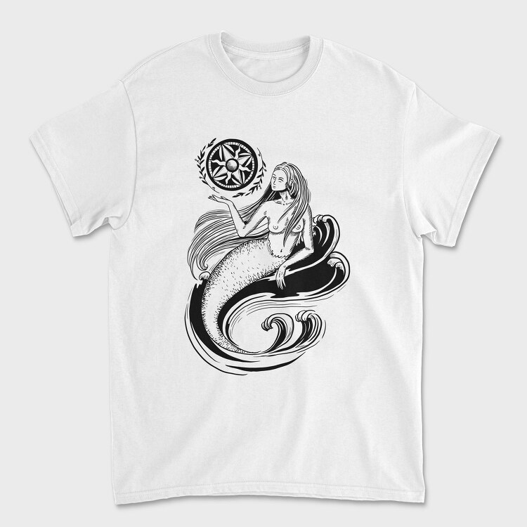 Mermaid Dark Art Nouveau 01, Tricou Barbati (Unisex)