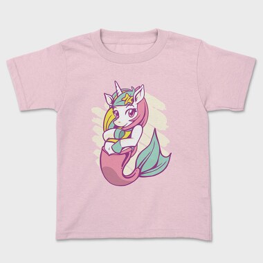 Mermaid Unicorn Sea Corn, Tricou Copii