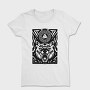 Wolf Animal And Celtic Symbol Tribal, Tricou Femei