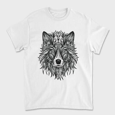 Wolf Head 001, Tricou Barbati (Unisex)