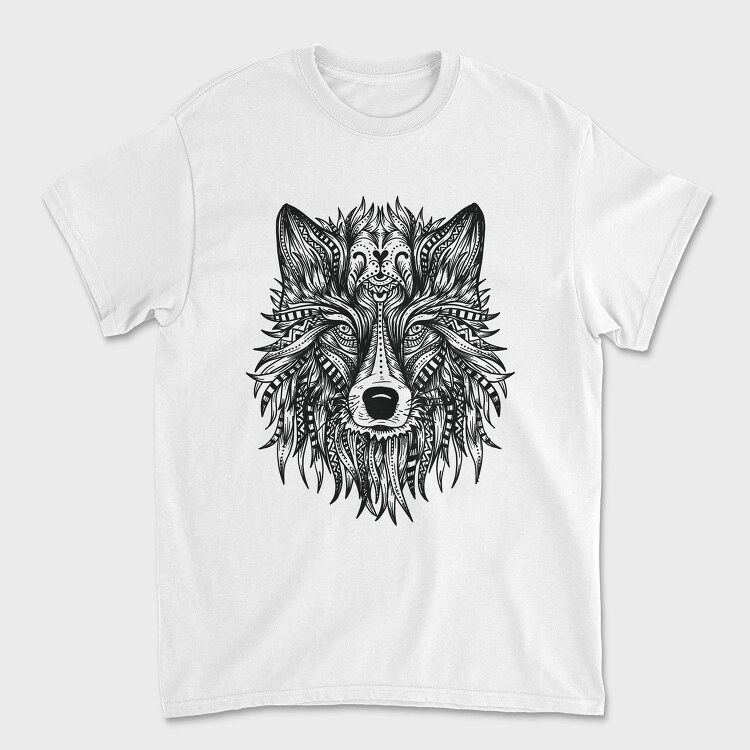 Wolf Head 001, Tricou Barbati (Unisex)