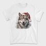 Wolf In Santa Hat Christmas Tote, Tricou Barbati (Unisex)