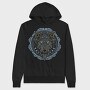 Wolf With Runes, Hanorac Oversize Barbati (Unisex)