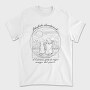 Woman And Dog Landscape Vesubius Girl, Tricou Barbati (Unisex)